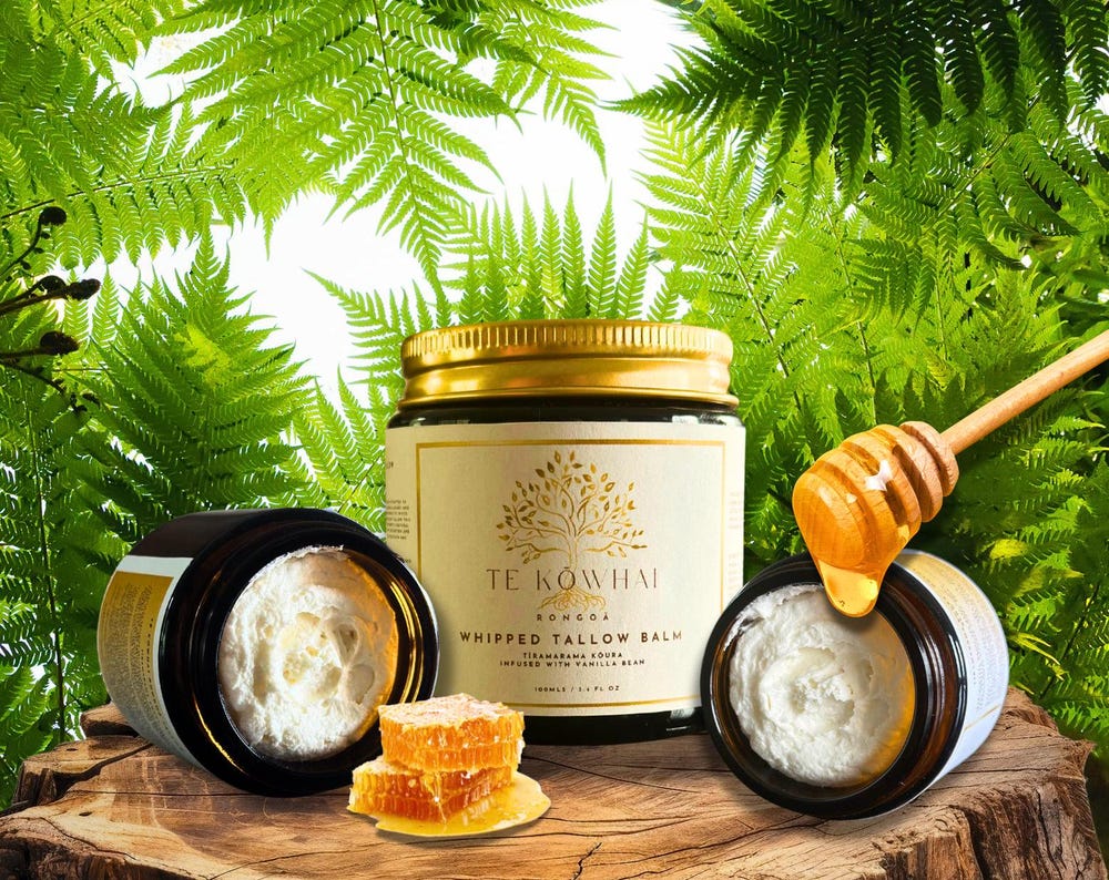 Vanilla bean & Manuka Honey Whipped Tallow Balm